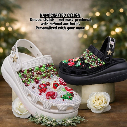 ShineWalks™ Christmas Joy Sparkle Clogs