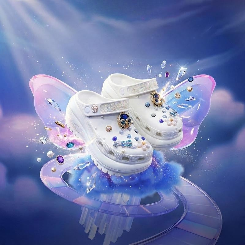 ShineWalks™ Mega Crystal Lift Clogs (8cm Platform)