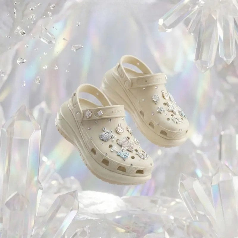 ShineWalks™ Mega Crystal Lift Clogs (8cm Platform)