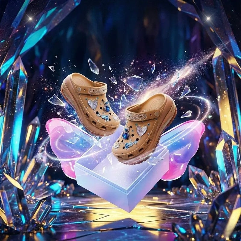 ShineWalks™ Mega Crystal Lift Clogs (8cm Platform)