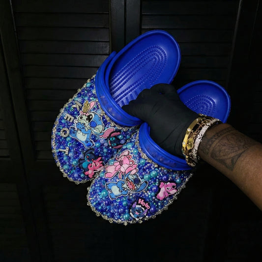 ShineWalks™ Stitch & Angel Sparkle Crystal Clogs