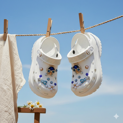 ShineWalks™ Mega Crystal Lift Clogs (8cm Platform)