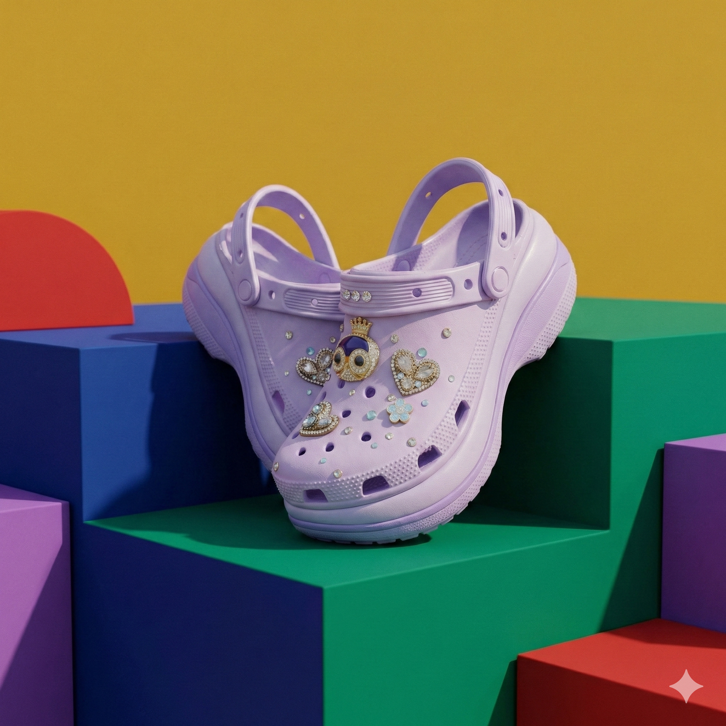 ShineWalks™ Mega Crystal Lift Clogs (8cm Platform)