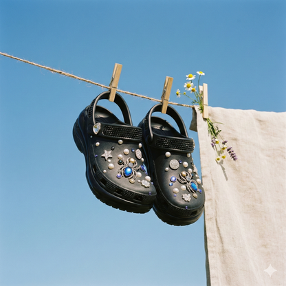 ShineWalks™ Mega Crystal Lift Clogs (8cm Platform)