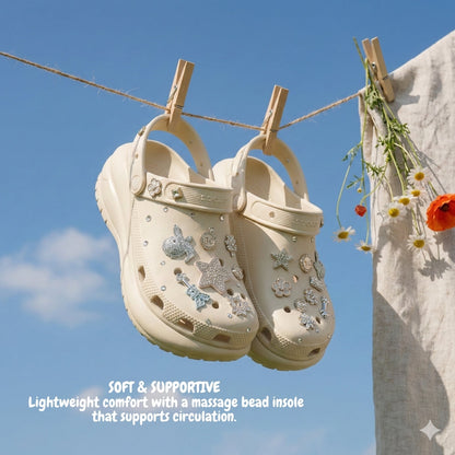 ShineWalks™ Mega Crystal Lift Clogs (8cm Platform)