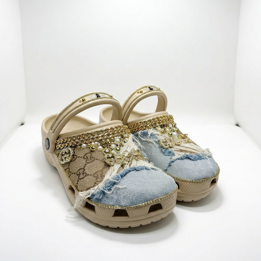 ShineWalks™ Material Girl GG Style Clogs